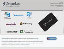 Tablet Screenshot of collections.unitedlex.com